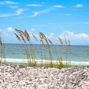 Emerald Coast view from the beach