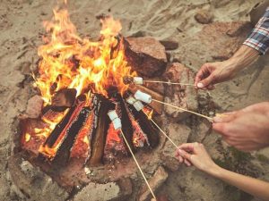 beach bonfire