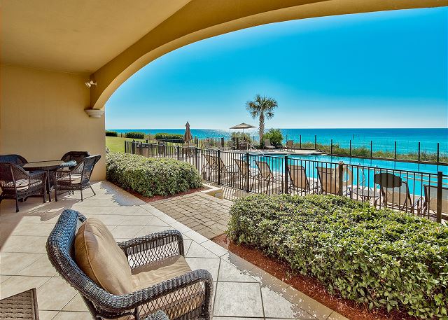 view from a luxury rental in Destin