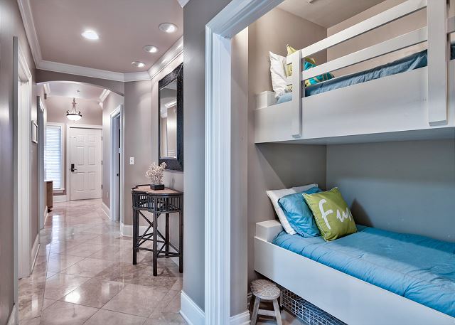 bunk beds in a 3-bedroom vacation rental in 30A