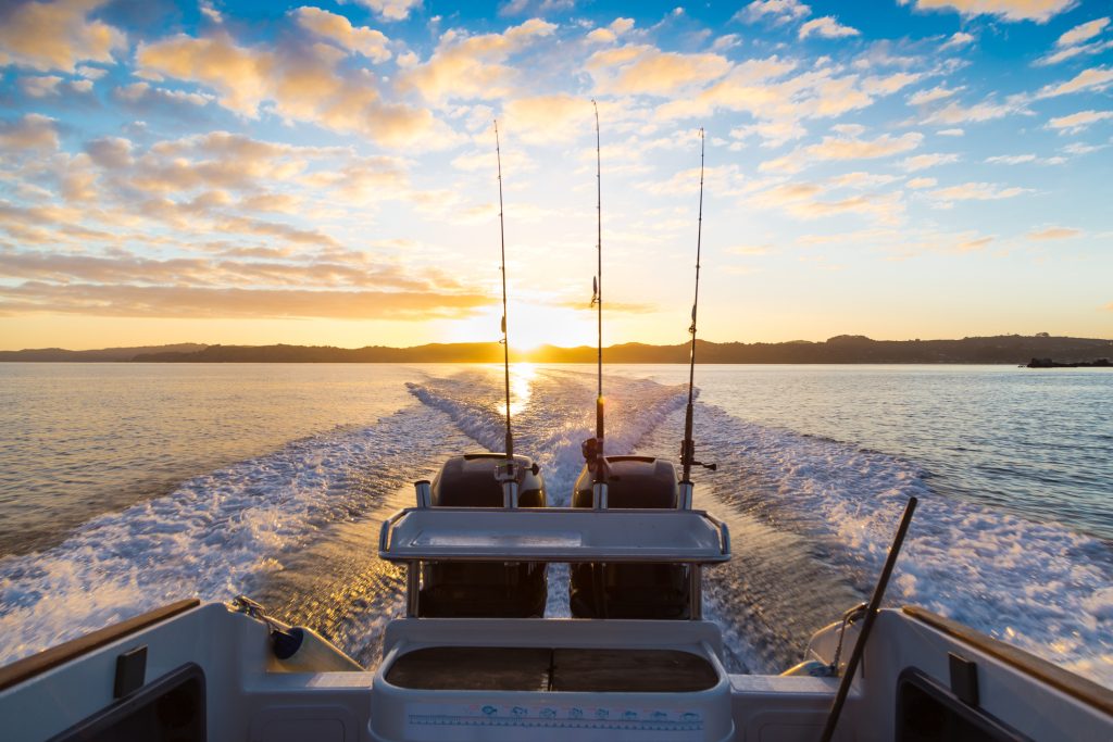 Sunrise from boat