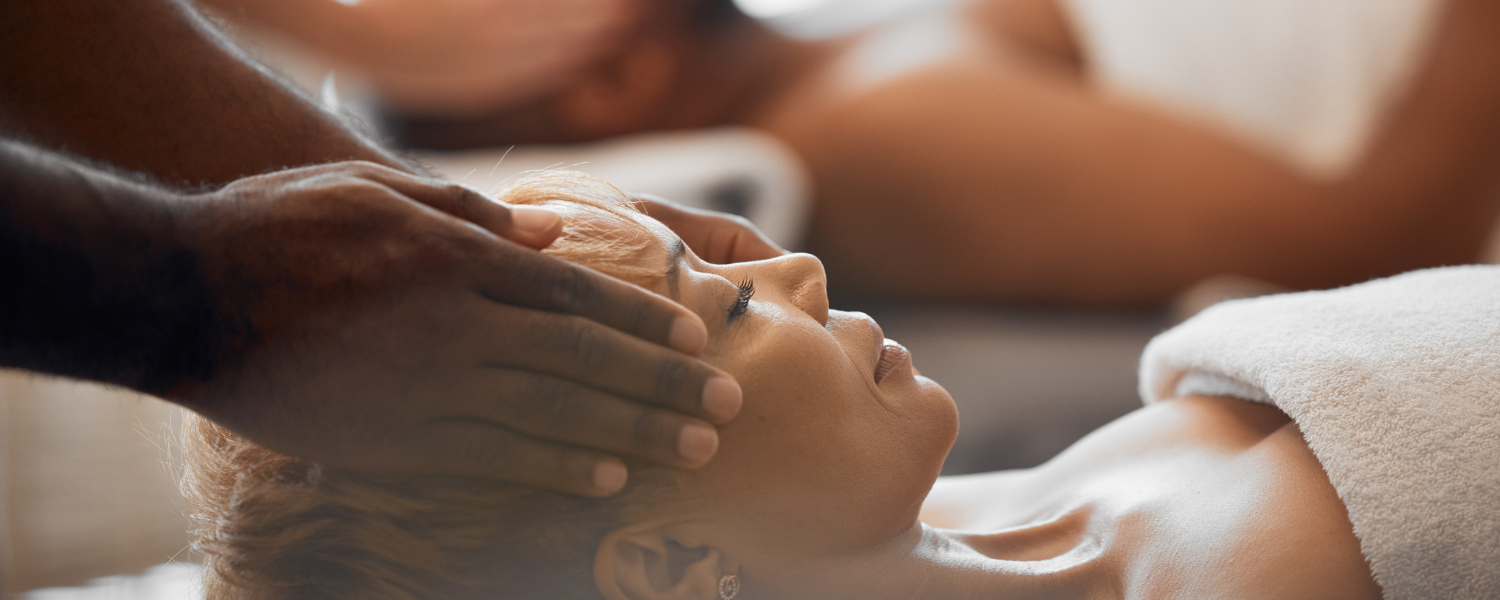 couple getting massage