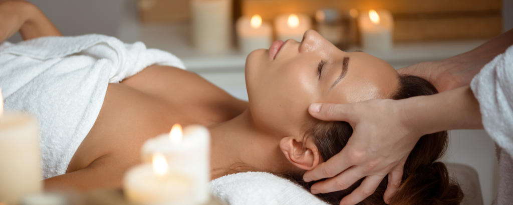 woman getting massage